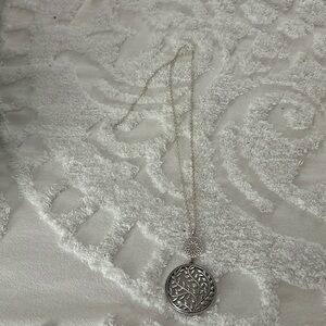 Long Silver necklace